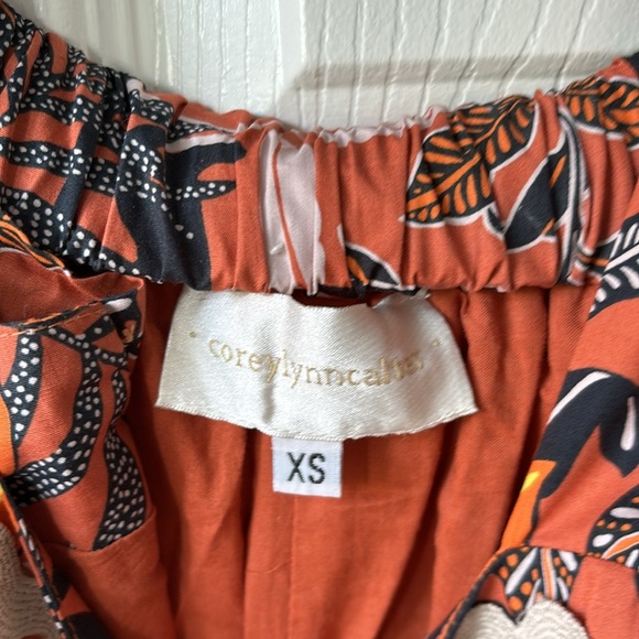 MIDI summer dress with tropical monkey pattern - Picture 4 of 4